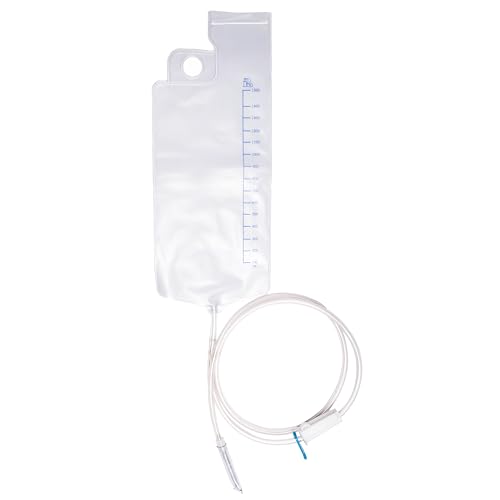 Salud, Drugstore IPM - Bolsa de Enema de Plástico Grado Médico con Cánula de Polietileno Capacidad 1500 ml - 10 Piezas - 060.125.0236