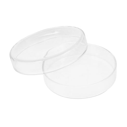 SOLUSTRE Glass Petri Dish Laboratory Culture Plate Tc Treated Plates Cell Culture Tray Cultivation Plate Petri Tray Laboratory Cell Culture Plate Agar Dishes Transparent High Borosilicate