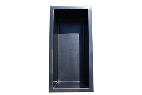 Wacredo GFK Rechteckbecken 200 x 100 x 60cm Kneippbecken Teichbecken Wasserspielbecken architektonisches Wasserbecken für Wasserspiel...