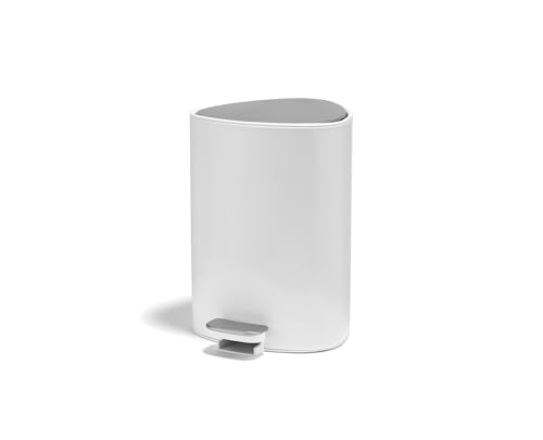 Joseph Joseph EasyStore 5L Steel Pedal Bin with Liner Storage Pocket Soft-Close Lid Bathroom/Bedroom Bin