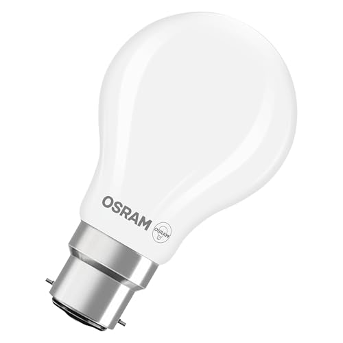 Osram Lampe LED forme étoile filament A40, 2700 K blanc chaud, 3,4 W, B22d, dépolie, 470 lm, 15 000 h, pour plafonniers et lampadaires, non éblouissante