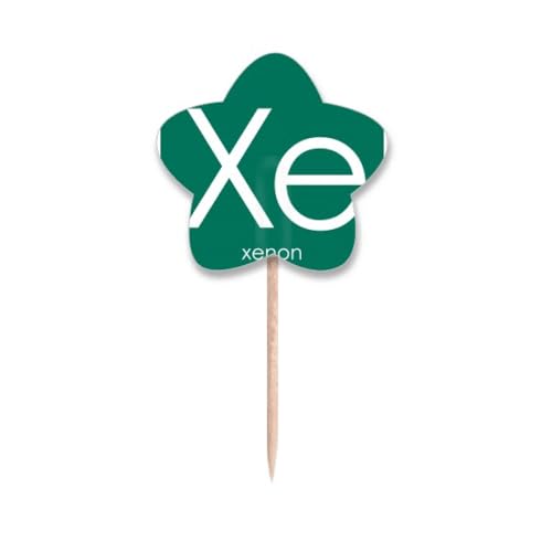 Chestry Elements - Palillo de dientes con diseño de bandera de xenón Xe de gas raro