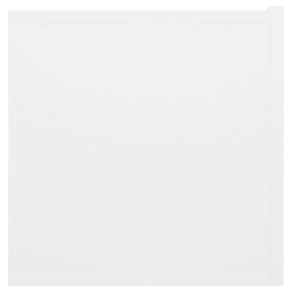 vidaXL Mueble de TV Colgante Soporte Mobiliario Aparador Armario Estante Salón Sala de Estar Dormitorio Decoración Blanco 60x30x30 cm