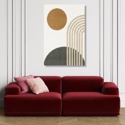 Affiches imprimées d'arches géométriques pour décorer un salon moderne
