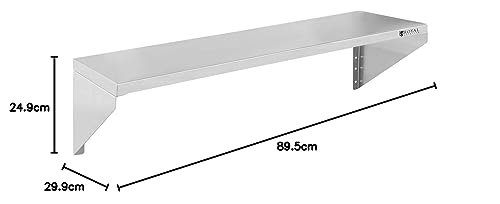 Royal Catering - RCTR-90 - Estante de Pared metálico - 90 x 30 cm - imagen 2