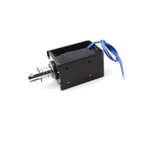 Électroaimant solénoïde DC 24V 10A JF-1683B push pull cadre ouvert course 20mm force 8kg - 3