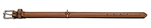 Hunter 42785 Halsband für Hunde Canadian Elk 45 nickel_Elchleder cognac/Elchleder schwarz, 33-39 cm
