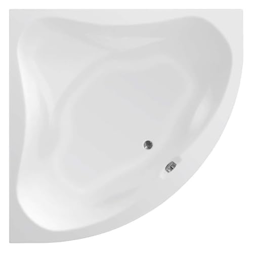 DUNAJ Baignoire d'angle 140 x 140 x 48 cm, sans pieds,...