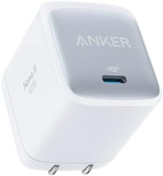 （09:30時点） Anker Nano II 65W (PD 充電器 USB-C)【独自技術Anker GaN II採用/PD対応/PSE技術基準適合/折りたたみ式プラグ】MacBook Windows PC iPad iPhone Galaxy Android スマートフォン ノートPC 各種 その他機器対応 (ホワイト)