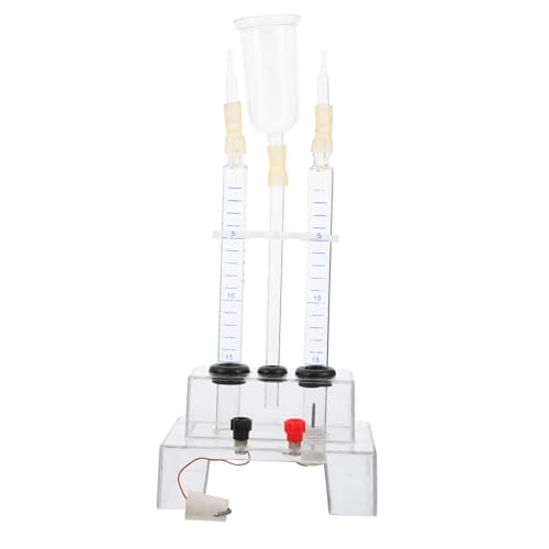Yardwe Water Electrolysis Equipment for School Laboratory Compact and Oxygen Demonstrator Essential Teaching Supplies for Chemistry Experiments Portable Water Electrolysis Device