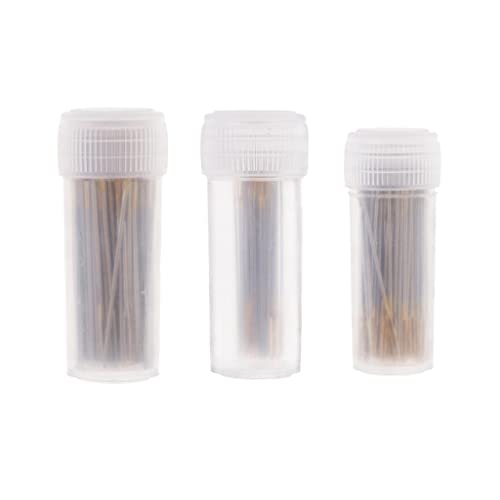 Jojomis 220 Pieces Large Eye Embroidery Hand Sewing Needles - Mixed Silver & Gold, Sizes 24, 26, 28, for Stitching, Cross Stitch, and Needlework