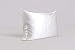 SilkSlip 100% Pure Mulberry Silk Pillowcase with Cotton Underside and Hidden Zipper for Hair and Skin, 19 Momme 400 Thread Count Hypoallergenic, Queen(20x30 Inch), White