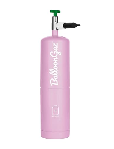 Petite bouteille d'hélium jusqu'à 3 ballons - Rose