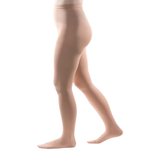 Image of Allegro Surgical 303 Firm Compression Pantyhose, 30-40 mmHg for Men & Women | Patented float-stitch fabric with a soft waistband, reinforced heel and roomy balloon toe for secure supportive wear all day.