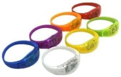 Lighted Silicone Wristlet 3 Pack in Assorted Colors- DV 08-2127