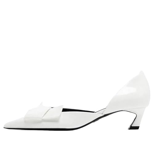 Chaussures de mariage slingback blanches pour tenue de soirée chic