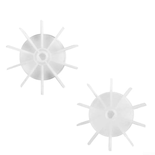 Direct Online - Repuesto de aspas de ventilador de compresor de aire para motor hechas de material plástico con estructura estable y rendimiento ultra silencioso (135 x 14 mm, blanco)
