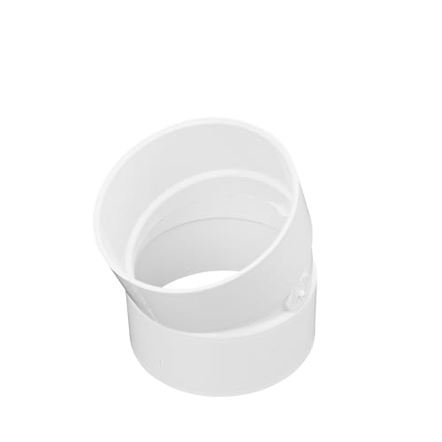 NDS 4P04 PVC-22,5-Grad-Radnabe von Hub Lösungsmittel, Schweißfitting, 10,2 cm, Weiß