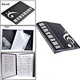 Music folder piano score folder Music folder storage Holder A4 Size Folder,40 Pockets Chorus dedicated Sheet Music Folder
