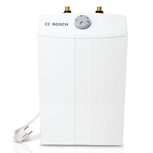 Bosch Thermotechnik - Bosch Tronic Store Compact Petit chauffe-eau électrique, 5 l, prêt à brancher, sans pression, 230 V, blanc/gris [Classe énergétique A]