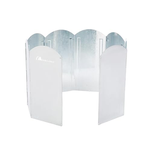 MOON LENCE Windscreen, Height 11.8 inches (30 cm), Foldable, Windshield, Bonfire, Reflector, Camping, Outdoors, Barbecues, 8-Piece Connection, Includes Dedicated Storage Case