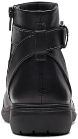 Clarks Women's Carleigh Dalia Ankle Boot, Black Leather, 10 | Image 5