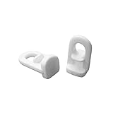 ZSTARR Plastic Curtain Rail Bracket Pulley 12 mm/0.47 inch Diameter White 10 Pieces