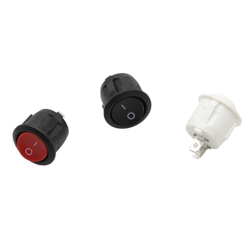 Interruptor basculante redondo KCD1-105 de 220V CA 250V 6A para proyectos de electrónica 5