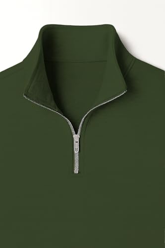 Image of Mack Jonney Men's Fleece Half-Zip High Neck Sweatshirt | Warm & Stylish Winter Wear -M4563