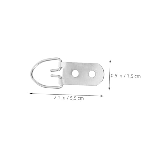 Image of 20pcs d Ring Picture Hangers Heavy Duty Picture Hanging Hardware Frame Hooks for Hanging Iron