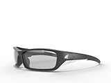 Edge Eyewear SR111AR Reclus Safety Glasses, Black with Clear Anti Reflective Lens