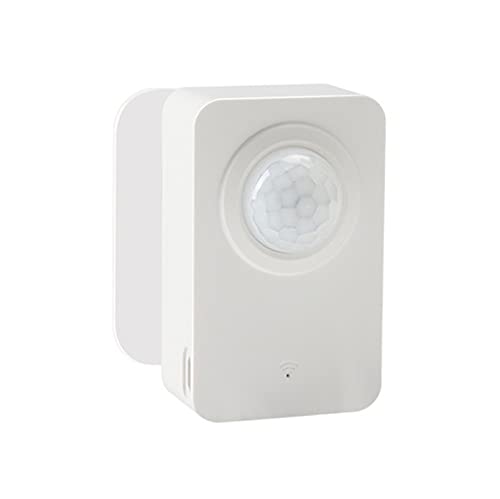 SOLE HOME Sensor de Movimiento PIR Inteligente WiFi Mini Sensor de Detección de Movimiento del Cuerpo Humano en Casa Funciona con La Aplicación Smart Life Batería No Incluida Cover