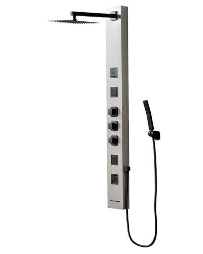 Homevacious Shower Panel Tower System with Rainfall Jets