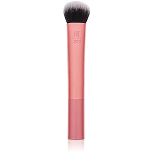 Real Techniques Professional Foundation Makeup Brush for Even Streak Free Application, Orange, (Pack of 4)