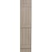 Polaris Homeside 4 Board and Batten Joined Vinyl Shutters (1 Pair) 14-1/2in. x 43in. - 050 Black