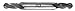 F&D Tool Company 23296 Four Flute, Double End, Ball Nose, Solid Carbide Endmill, 3/16" Mill Diameter, 3/16" Shank Diameter, 1/2" Flute Length, 2" Overall length