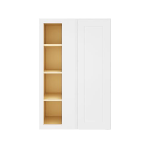 Image of Furinno Shaker Wall Blind Kitchen Cabinet, Ready to Assemble, 12 D x 27 W x 42 H, White