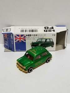 トミカ 青箱ミニクーパー シェリフ限定特注　sherriff 絶版レア美品 トミカ 青箱ミニクーパー シェリフ限定特注 sherriff 絶版レア美