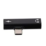 SMASOLO Adaptador USB Type- y Carga Adaptador Auriculares y Cargador Compatible con Dispositivos USB C Resistente y Portátil para Música y Llamadas
