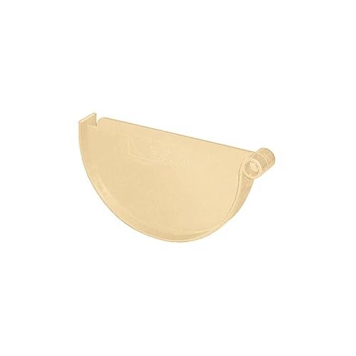 First Plast - Gouttière PVC 25 demi-ronde - Fond de naissance pour gouttières PVC 25 - sable - First Plast