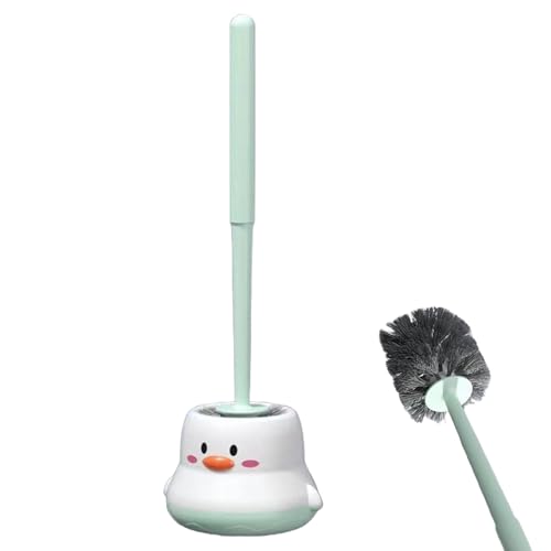 Escobilla para Inodoro De Baño - Eliminador De Manchas para WC con Cepillo Y Soporte - Eliminador De Manchas Ergonómico Compacto para Limpiar Rincones Difíciles En Hogares