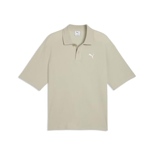 PUMA Polo Boxy Homme - T-shirt Col Boutonné Coupe Ample Wardrobe Essentials
