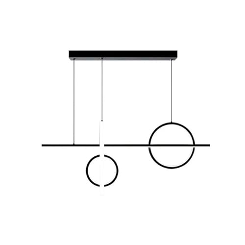 Black Gold LED Restaurant Chandelier Compatible with Bedroom Dining Room Kitchen Furniture Home Decor Indoor Lighting