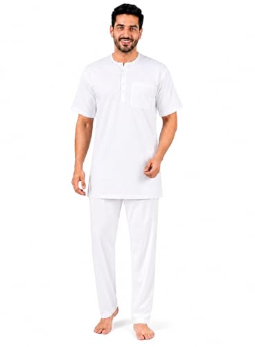 Image of Men's Cotton Halfsleeve Short Kurta for Summer