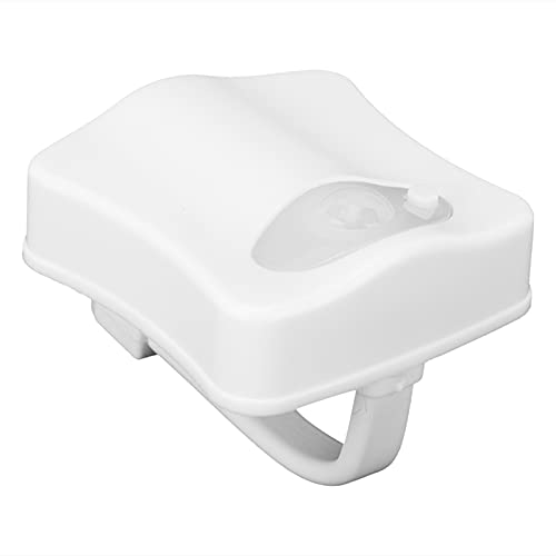 Qcwwy Luz de Inodoro Sensor de Movimiento Luz de Inodoro Sensor de Movimiento Pantalla de 8 Colores LED Colgante Automático Nocturna de Inducción Activada por del Cuerpo Humano Adecuado