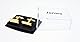 Jonwo Rechteck Glänzend Manschettenknöpfe Herren In Geschenkbox Klassisch Hochzeit Cufflinks Manschettenknöpfe Hemd Tanzparty Ferien Jubiläum Kleid (Golden)