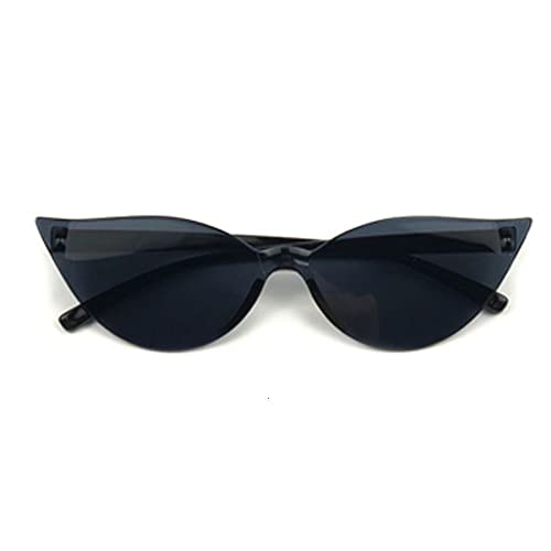 Cat Eye Lens Sunglasses Woman Transparent Plastic Glasses Style Sun Glasses Female Clear Candy Color Lady