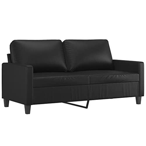 Snsowed 3-TLG. Sofagarnitur mit Kissen Schwarz Kunstleder, Sofa Mit Relaxfunktion, Couchgarnitur, Wohnzimmer Sofa, Couch, Sofa Set 3201413 – Bild 6