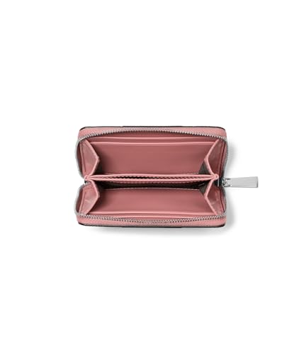 Image of Michael Kors Womens Jet Set Small Zip Around Card Case Rose One Size