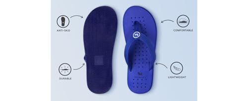 Neeman's Eco Flip Flops for Men | Comfortable Outdoor Indoor Fashionable Slippers for Boys | Rubber Flat Slip On Flexible | Everday Comfort | Lightweight Soft Chappal